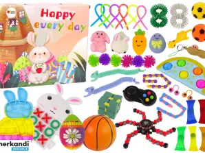 Set di giocattoli pasquali Fidget Toys Pop It Squishy Anti-Stress 42 pezzi