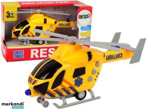 Rettungshubschrauber Ambulanz Gelb Geräusch Licht Rotorblätter