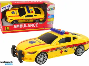 Sportwagen Krankenwagen Lichter Ton Gelb Fahren