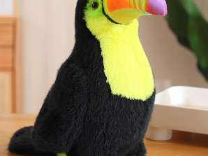 Plüsch Tukan Vogel Plüschtier Maskottchen Kuscheltier Gelb 30cm