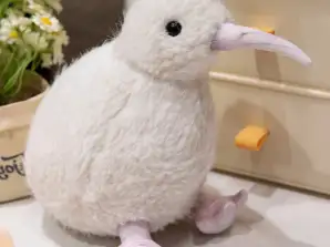 Plüsch Kiwi Vogel Plüsch Maskottchen Kuscheltier Weiß 17cm