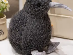 Plyšový Kiwi Pták Plyšový Maskot Plyšová Hračka Černá 21cm