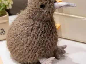 Plyšový Kiwi Pták Plyšový Maskot Plyšová Hračka Tmavě Hnědá 21cm