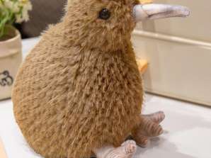 Plyšový Kiwi Pták Plyšový Maskot Plyšová Hračka Světle Hnědá 21 cm