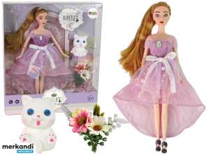 Baby Doll Emily Long Hair White Kitten