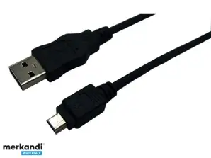 LogiLink USB 2.0 Anschluss zu 5 Pin Mini USB 3m schwarz CU0015
