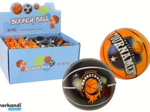 Myk ball 7 cm Diameter Svart Oransje