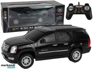 Auto Cadillac Escalade R / C Svart Lys Lyd 1:16