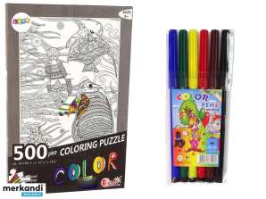Malpuzzle 500 Teile Ozeanfisch
