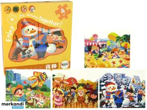 4-in-1 Puzzle Vier Jahreszeiten NEL 14196