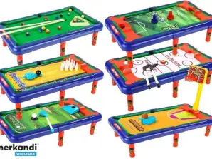 Baby-foot 6 en 1 Billard Hockey Soccer