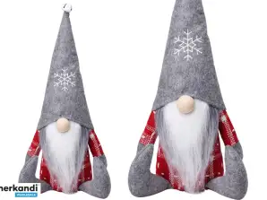 Weihnachtszwerg Grauer Glockenhut 32cm