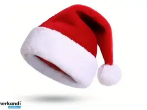 Chapéu de Papai Noel com Pom Pom Vermelho 35 x 28 x 28cm