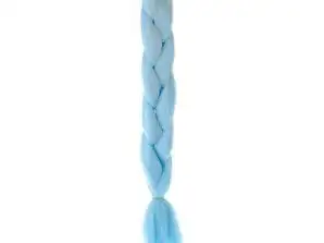 Tresses en cheveux synthétiques bleus