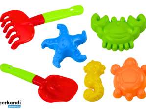 Sandspielzeug Set Spachtel Rechenformen 6-tlg.