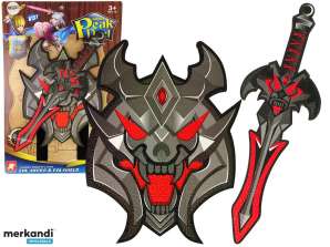 Black Warrior Set: Sword Shield made of EVA Foam