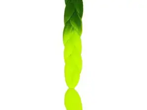 Tresses Ombre Synthétiques Vert/Néon W10344