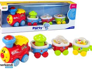 Bunte pädagogische Kleinkinderzug-Lichtklanglokomotive