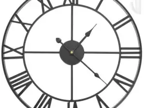 Retro Wall Clock Black OSI 00011434