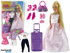 Haine de valiză cu păr lung Baby Doll