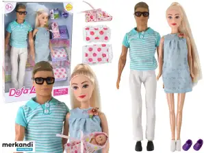 Puppe Familie Junge Mädchen Blonde Haare Schwangerschaft
