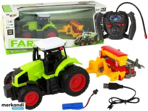 Landwirtschaftliche Fahrzeugzugmaschine mit Ballenpresse R/C 1:16 Grün