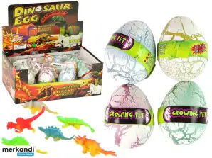 Schlüpfendes magisches Dinosaurier-Ei wächst 6cm weiß