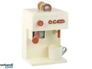 Houten koffiezetapparaat speelgoed beker