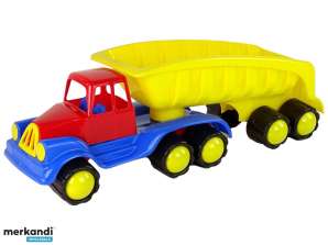 Grand Camion avec Remorque 45 cm Jaune