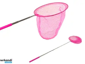 Schmetterlings-Insektennetz, faltbar, teleskopisch, 85 cm, Rosa