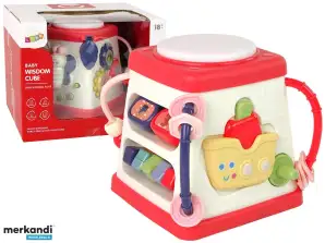 Cubo educativo per bambini, melodie allegre, luci, farfalle