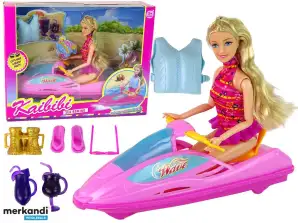 Set de păpuși cu barcă rapidă NEL 15180