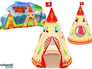 Tipi Zelt für Kinder Indian Style Garden Cream 160 cm x 105 cm