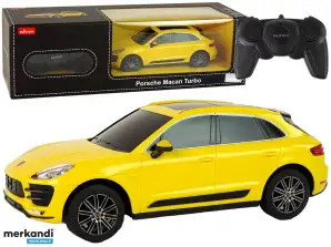 Auto R / C Porsche Macan Turbo 1:24 Rastar Amarelo