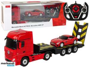 Takelwagen Auto RC Mercedes Benz 1:26 Rood