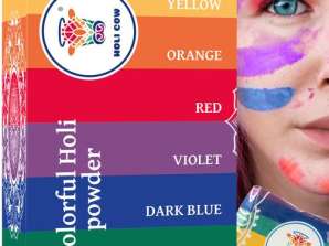 Barevný prášek Holi sada 6x100g