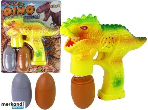Såpebobler Dinosaur Boble Flytende Egg Gul