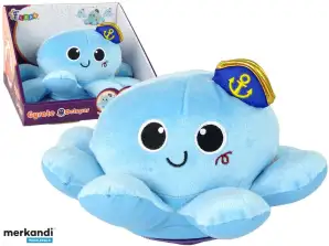Le luci della mascotte del polpo suonano blu