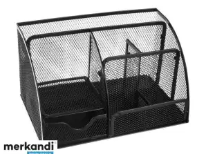 Desk Organizer 6 Compartments Black