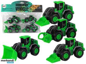 Landbouwvoertuig Set Groene Tractoren 4 stuks