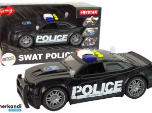 Auto Police 1:14 Lichter klingen schwarz