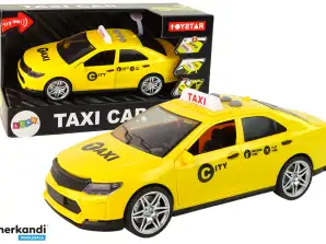Vehículo de taxi automático 1:14 luces que suenan amarillas