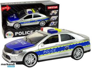 Auto della polizia 01:14 Friction Drive suona argento chiaro