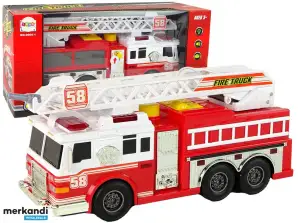 camion de pompiers pompiers sons de rouge clair