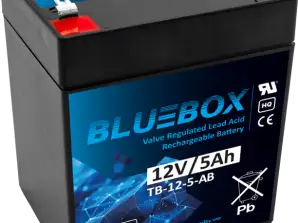 Гелевий акумулятор BLUEBOX VRLA AGM 12V5Ah для акумулятора автомобільного