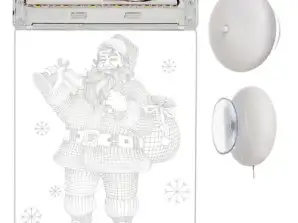 Vetrata 3D LED Babbo Natale OSI 00017224