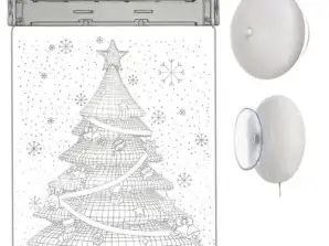 Vitraio LED 3D Albero di Natale OSI 00017225