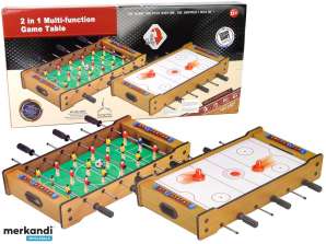 2-in-1 Houten Tafelvoetbal Air Hockey