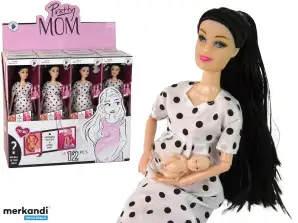 Zwangere Baby Doll Witte Jurk