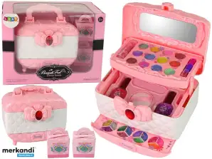 Schoonheidset in Roze Witte Koffer